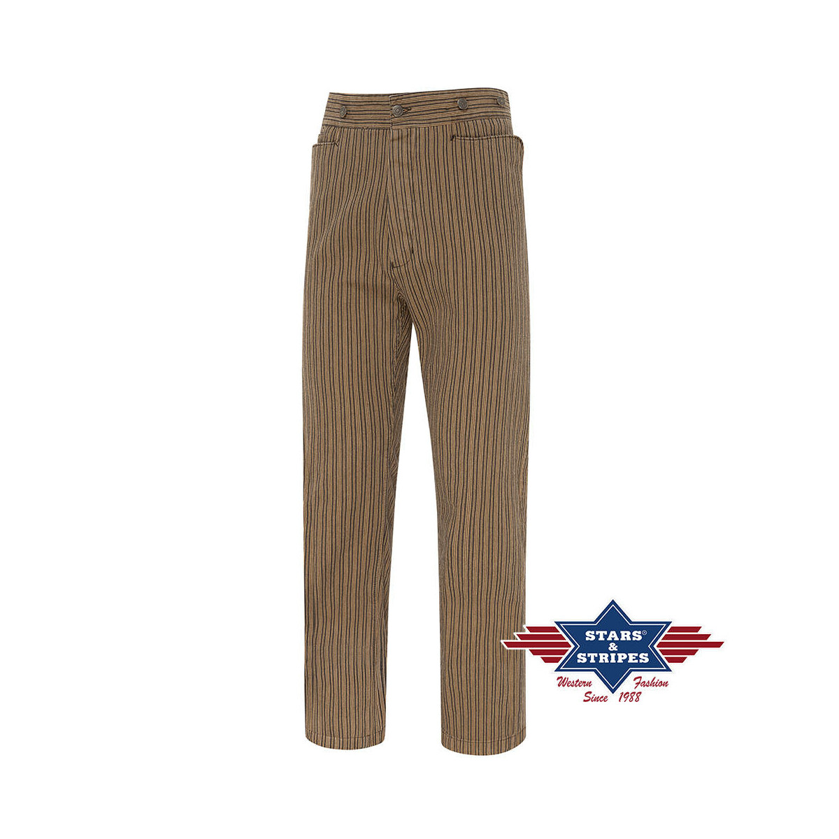 Westernhose Old Style Hose Line Dance, gestreift - Baumwolle 30 von Stars & Stripes