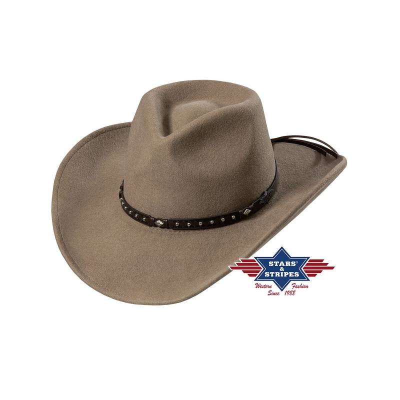 Westernhut Filzhut -Reno sand- Farbe sand S von Stars & Stripes