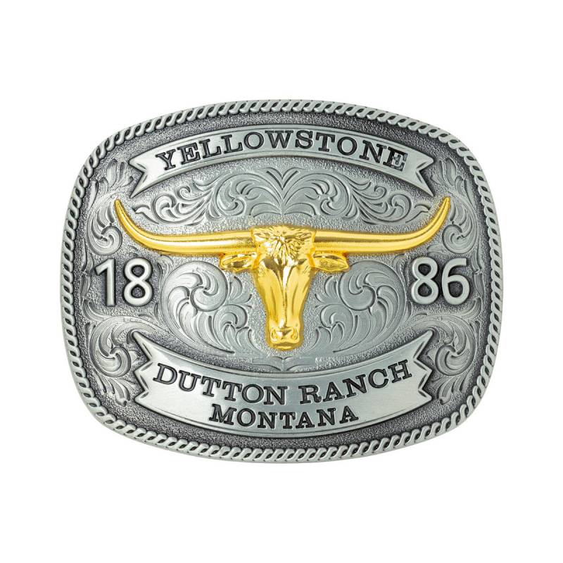 Yellowstone Western Gürtelschnalle mit Longhorn von Stars & Stripes