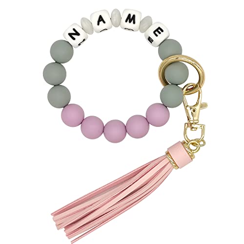 Starsprairie Personalisiertes Armband Schlüsselanhänger Silikon Perlen Elastischer Schlüsselanhänger Armband Armreif Quaste Tragbares Haus Autoschlüssel Ring Starsprairie Personalisiertes Armband Schlüsselanhänger Silikon Perlen Elastischer Schlüsselanhänger Armband Armreif Quaste Tragbares Haus Autoschlüssel Ring von Starsprairie
