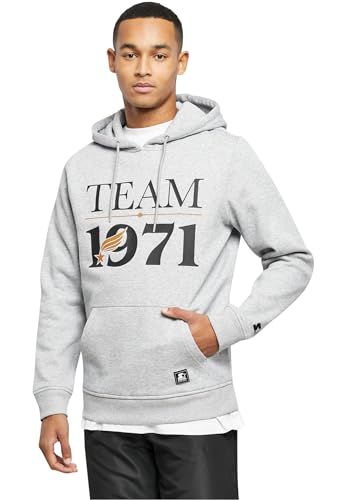 STARTER BLACK LABEL Herren Kapuzenpullover Starter Team 1971 Hoody heathergrey L von STARTER BLACK LABEL