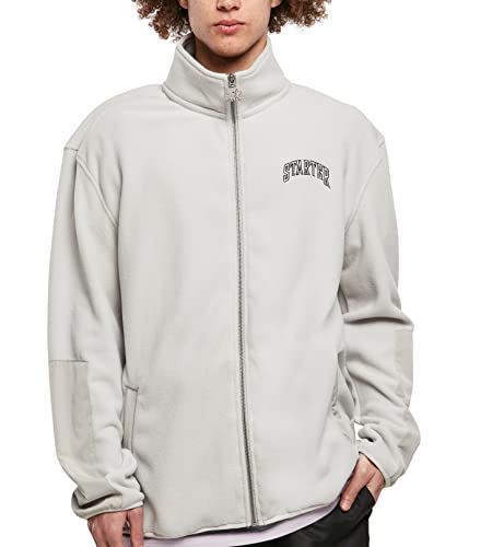 STARTER BLACK LABEL Herren Starter Thunder Polar Fleece Track Jacket lightasphalt, L von STARTER BLACK LABEL