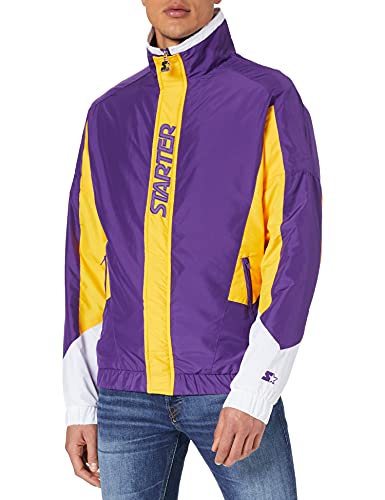 Jacke Starter Track Jacket realviolet/californiayel/wht M von STARTER BLACK LABEL