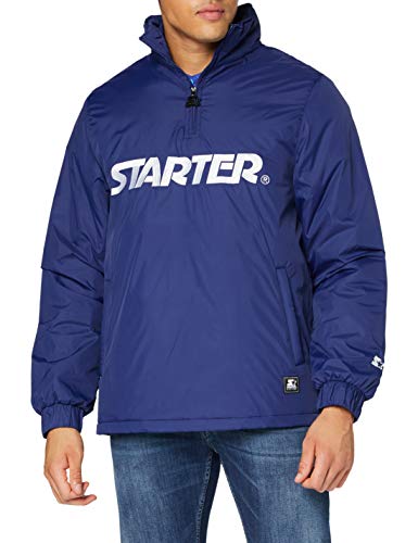 STARTER BLACK LABEL Logo Half Zip Jacket, Farbe Blue Night, Größe S von STARTER BLACK LABEL