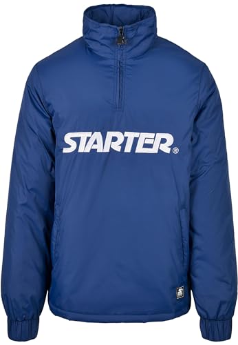 STARTER BLACK LABEL Herren Starter Logo Half Zip Jacket Blue Night, S von STARTER BLACK LABEL