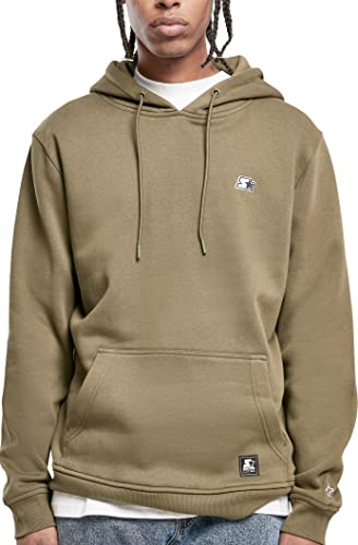 STARTER BLACK LABEL Herren Starter Essential Hoody Darkolive, L von STARTER BLACK LABEL