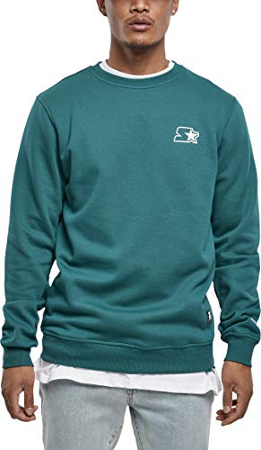 STARTER BLACK LABEL Small Logo Crew, Farbe Retro Green, Größe M von STARTER BLACK LABEL