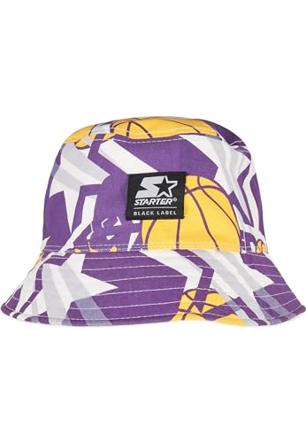 STARTER BLACK LABEL Unisex Fischerhut Reversible Airball Bucket Hat, Farbe White, Größe one Size von STARTER BLACK LABEL