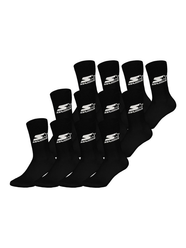 Starter Basicsocken Crew (12-Paar) Socken, Baumwollsocken, Alltagsocken von Starter