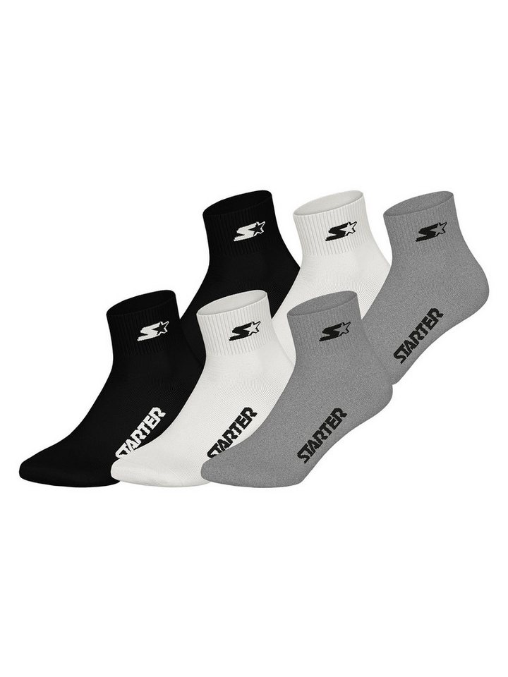 Starter Basicsocken Quarter (6-Paar) Socken, Baumwollsocken, Alltagsocken von Starter