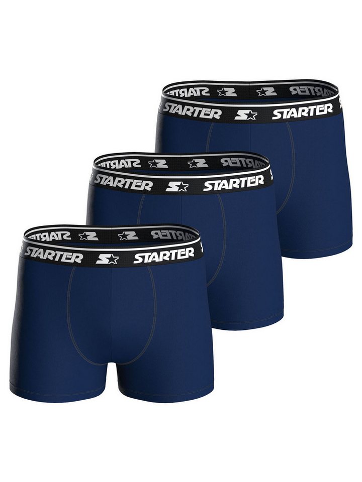 Starter Boxer Basic (3-St) Boxershorts, Herren Unterhose von Starter