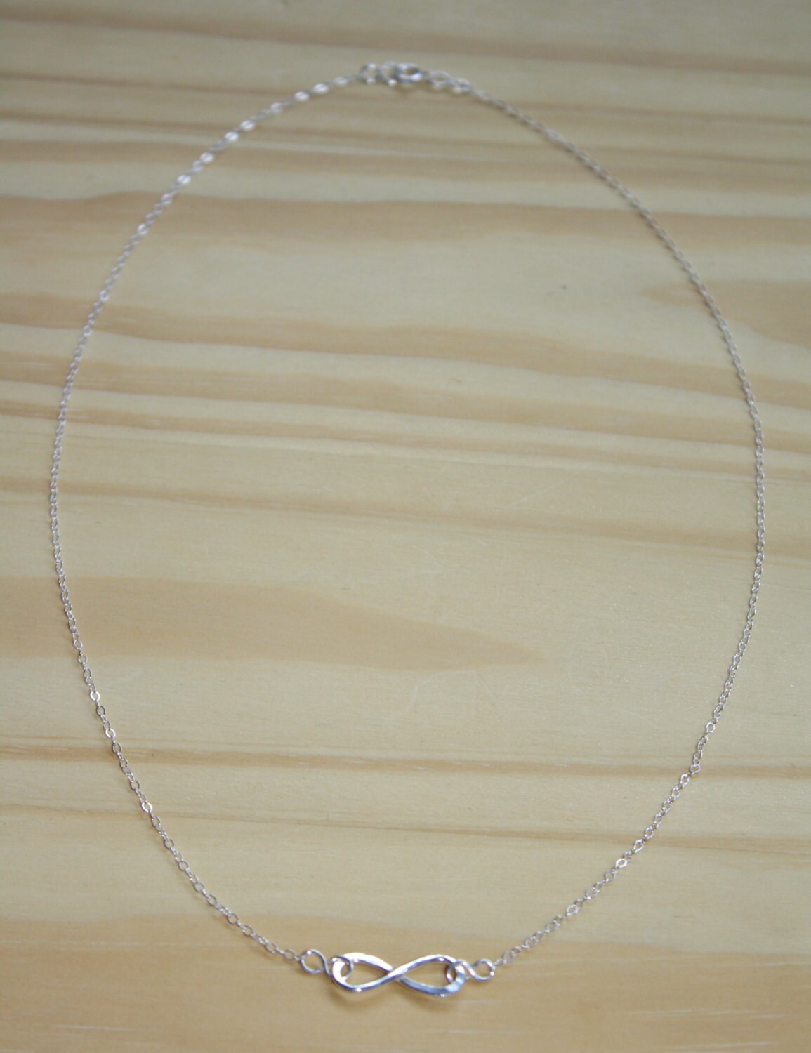 sterling Silber Infinity Halskette - Zarte Kabelkette, Schichtschmuck von StartlingCreations