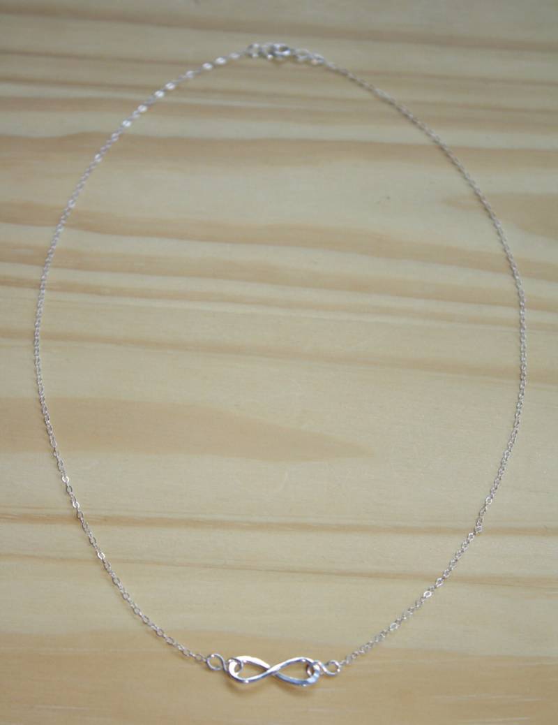 sterling Silber Infinity Halskette - Zarte Kabelkette, Schichtschmuck von StartlingCreations