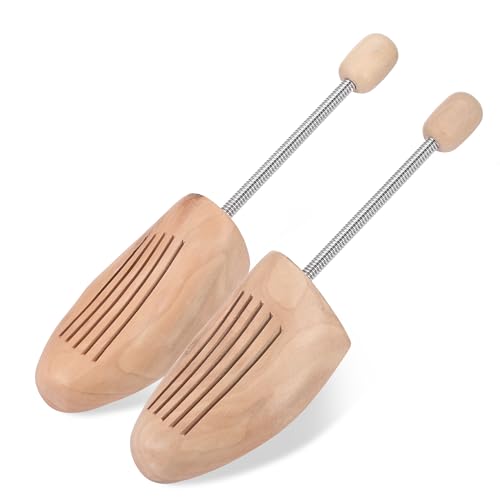Schuhspanner Damen & Herren, Hochbelastbar Schuhspanner Holz, Edelstahlfeder Shoe Stretcher Feuchtigkeitsaufnahme und Trocknung, Schuhstrecker, Schuh Spanner für Stiefel Oder Sneaker Geeignet von Starvortex