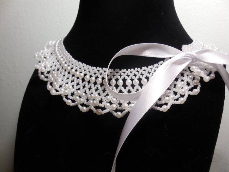 Marquis Perlen Kragen, Vintage Spitze Inspiration Marquis Perlen Kragen, Vintage Spitze Inspiration von StashGalaxy
