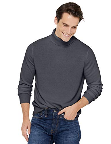 State Cashmere Pullover aus 100% reinem Kaschmir mit Rollkragen für Herren-XL-Holzkohle von State Cashmere