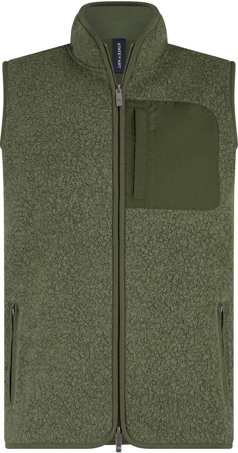 State Of Art Bodywarmer Teddy Olive - Größe XXL von State of Art