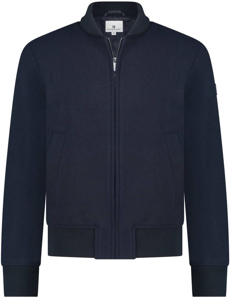 State Of Art Bomber Jacke Wolle Navy - Größe 3XL von State of Art