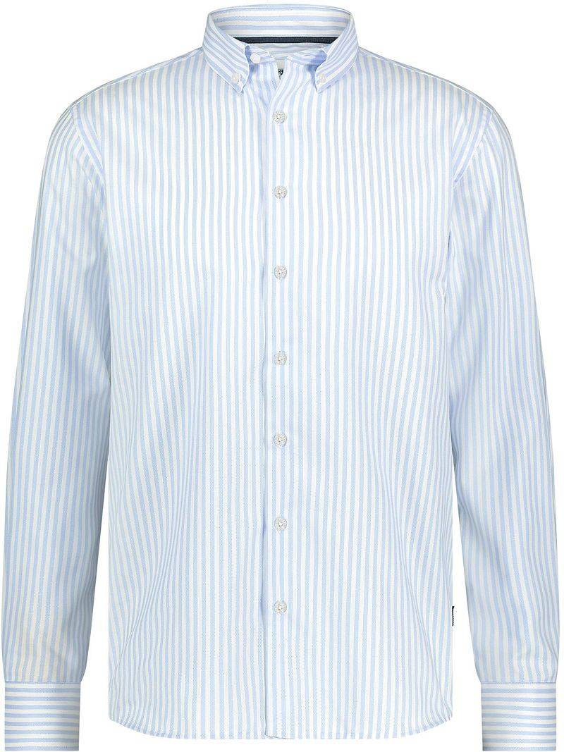 State Of Art Dobby Hemd Streifen Hellblau - Größe 4XL von State of Art