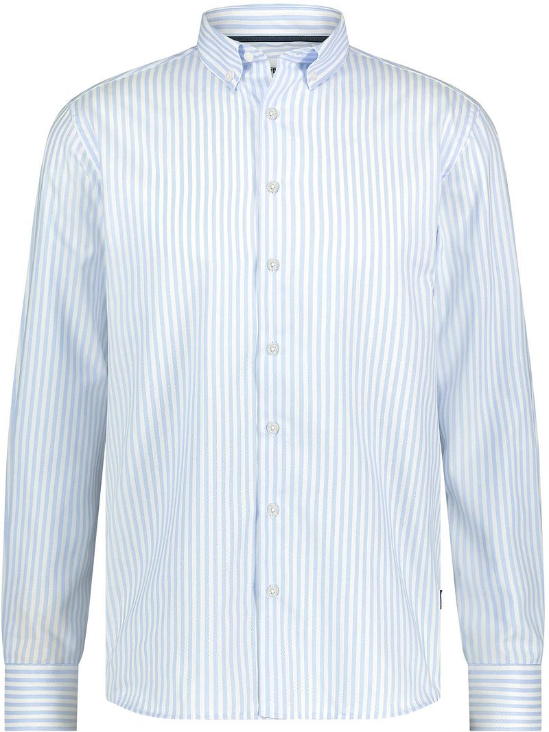 State Of Art Dobby Hemd Streifen Hellblau - Größe M von State of Art