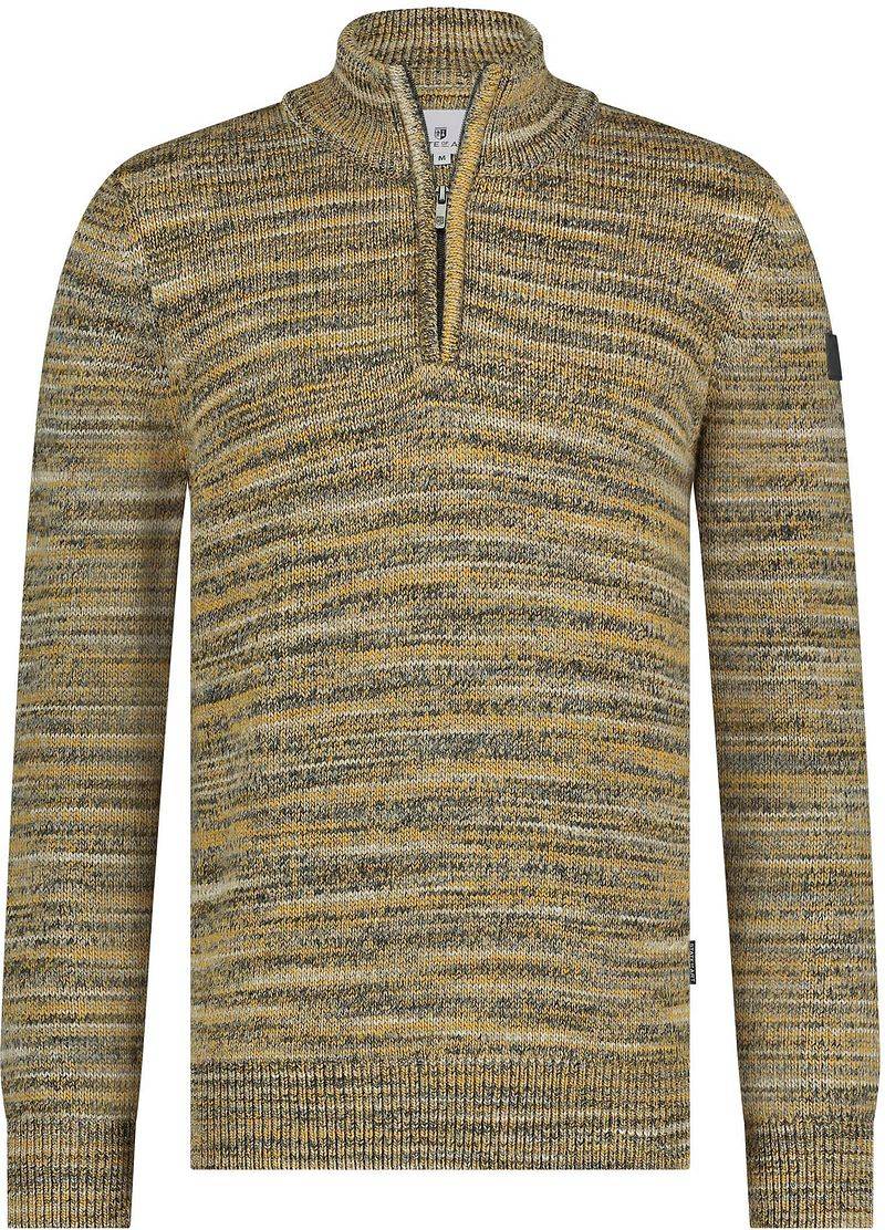 State Of Art Half Zip Pullover Melange Gelb - Größe XL von State of Art