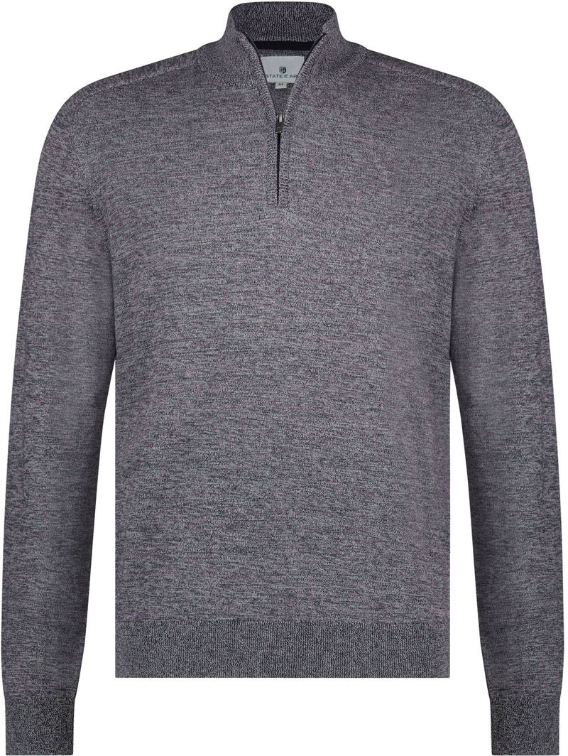 State Of Art Halfzip Pullover Melange Lila - Größe XXL von State of Art