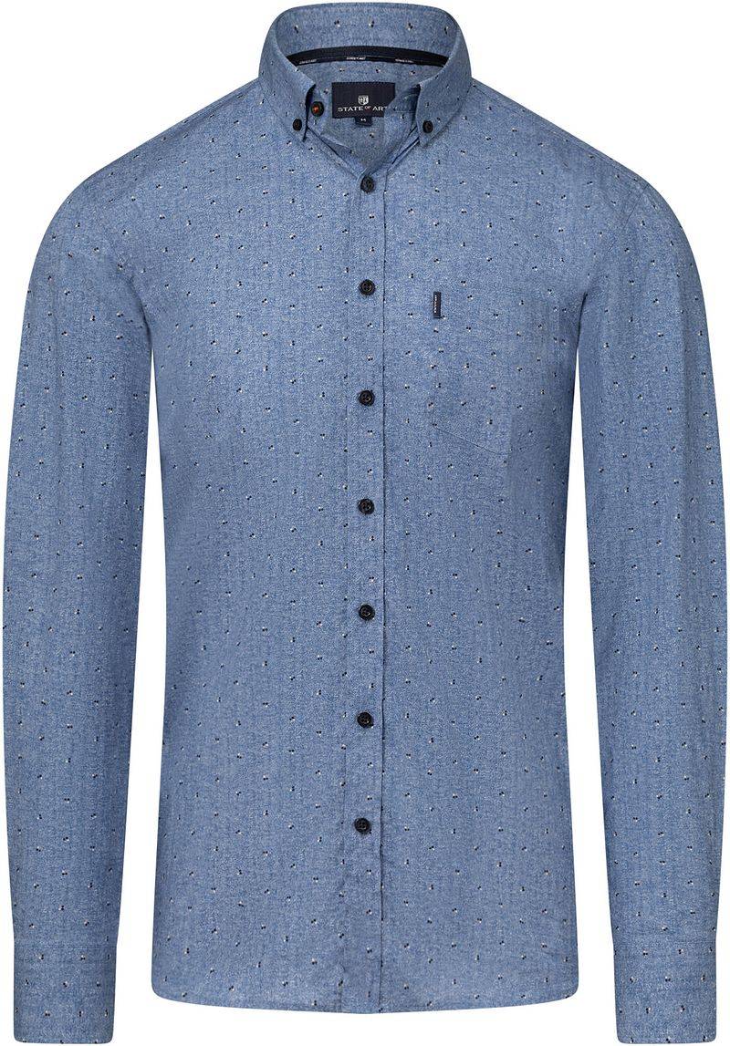 State Of Art Hemd Druck Blau  - Größe L von State of Art