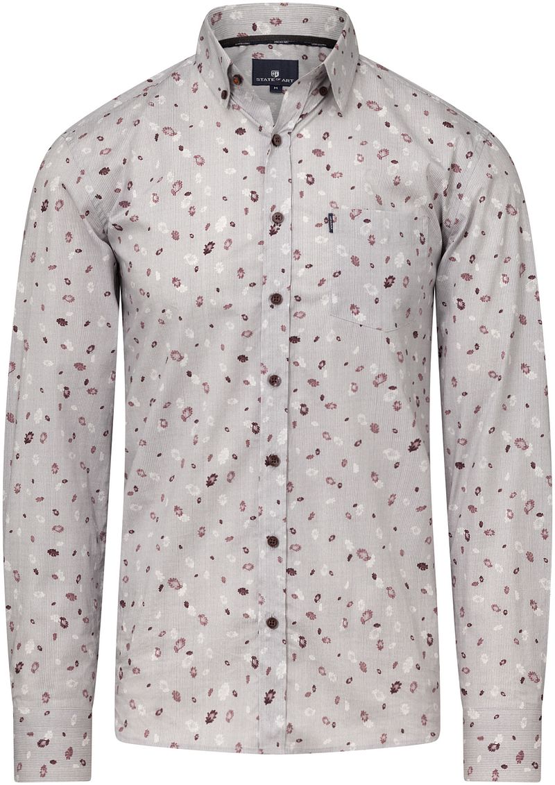 State Of Art Hemd Druck Grau - Größe M von State of Art