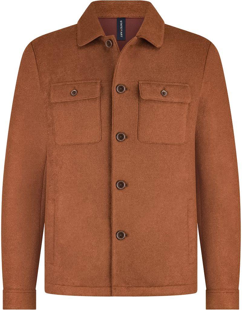 State Of Art Hemdjacke Wool Blend Brique - Größe M von State of Art
