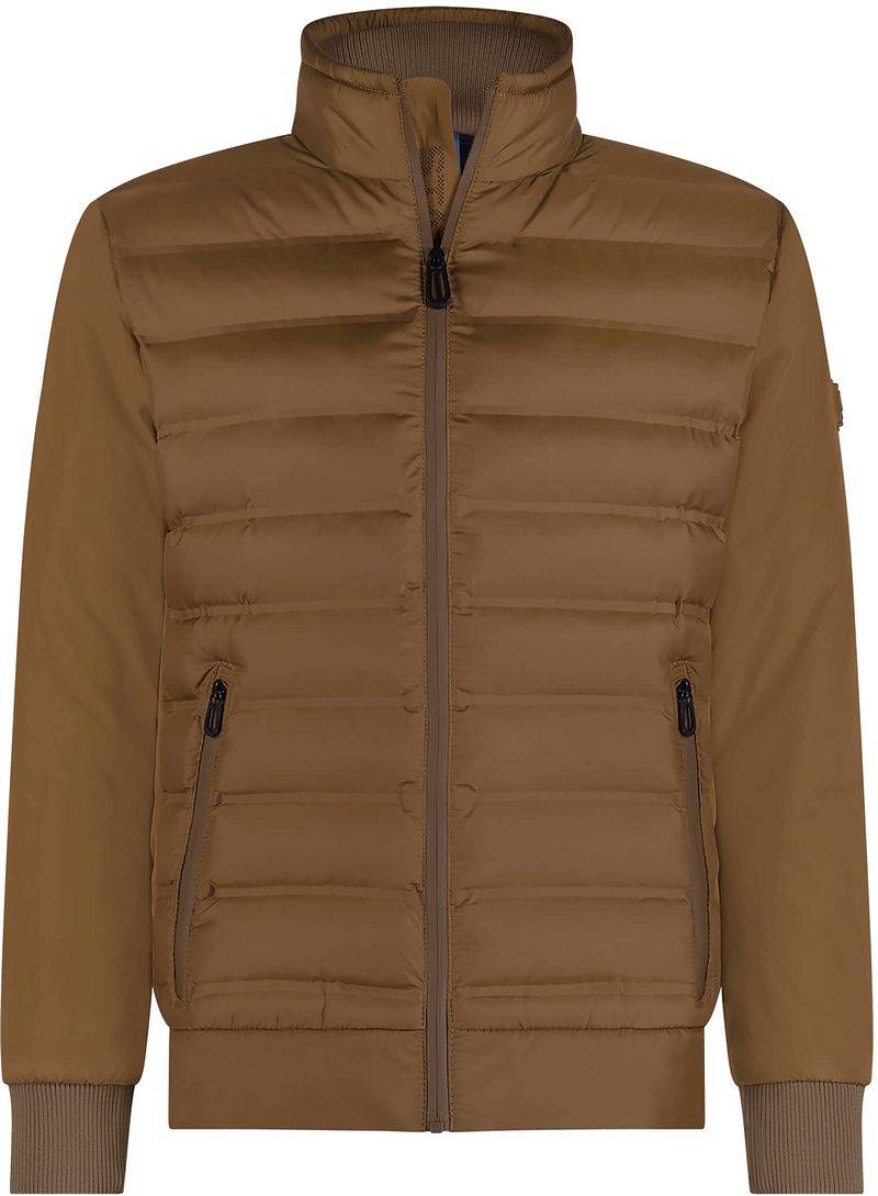 State Of Art Jacke Einfarbig Gepufft Braun - Größe 3XL von State of Art