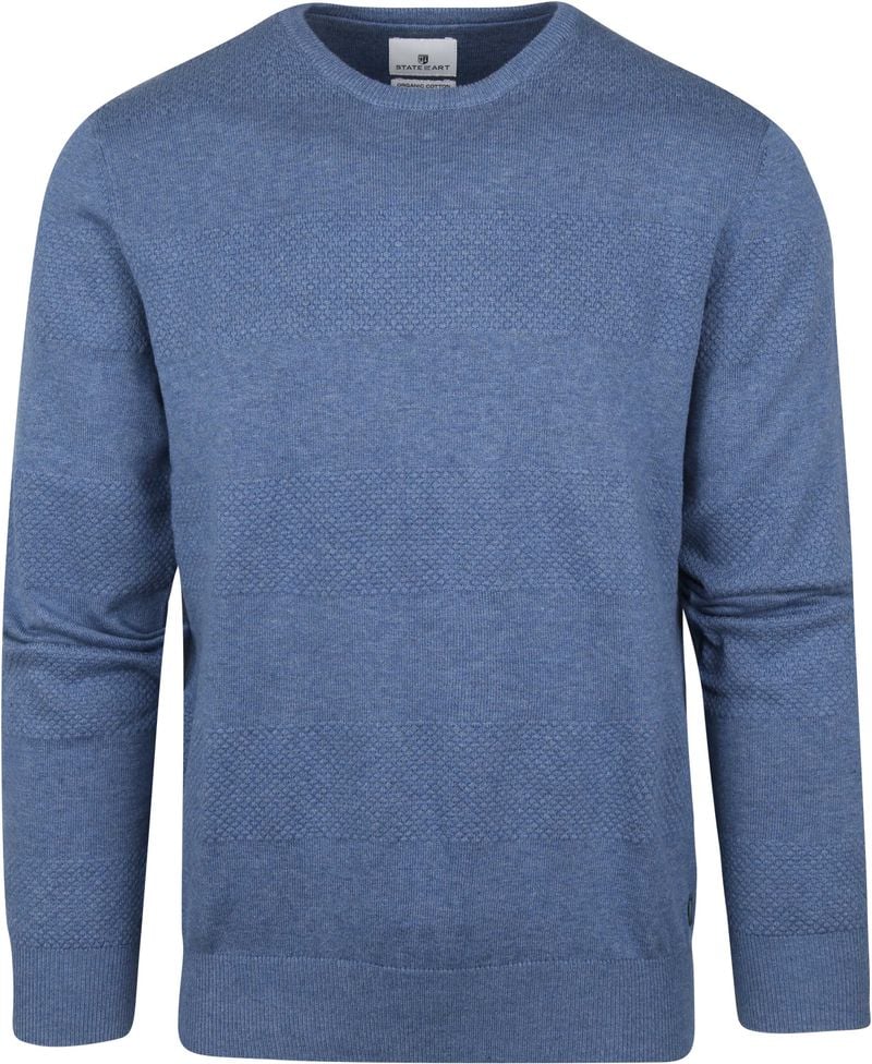 State Of Art Pullover Melange Blau - Größe XL von State of Art