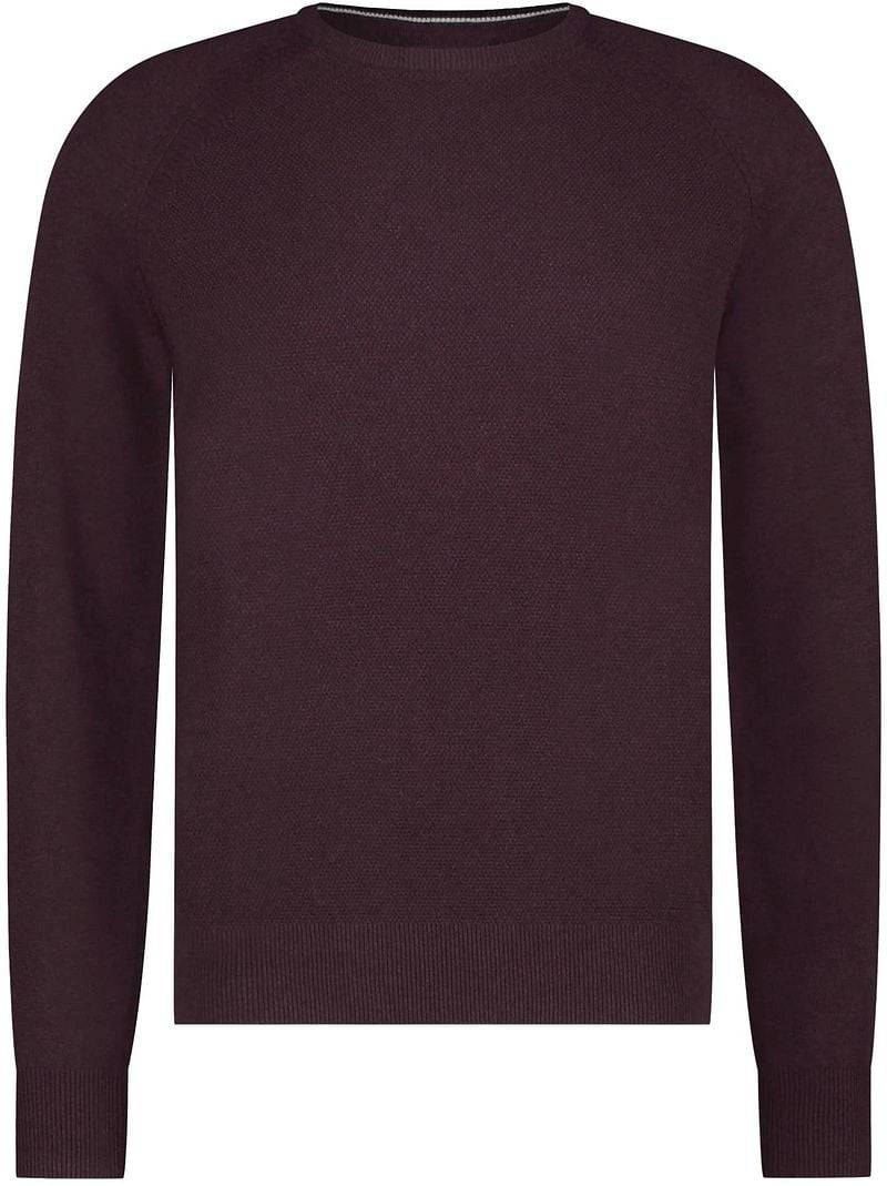 State Of Art Pullover Structure Contrast Bordeaux - Größe 3XL von State of Art