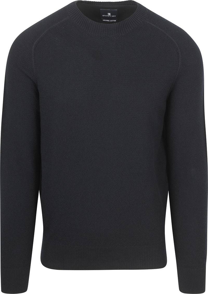 State Of Art Pullover Structure Navy - Größe XXL von State of Art