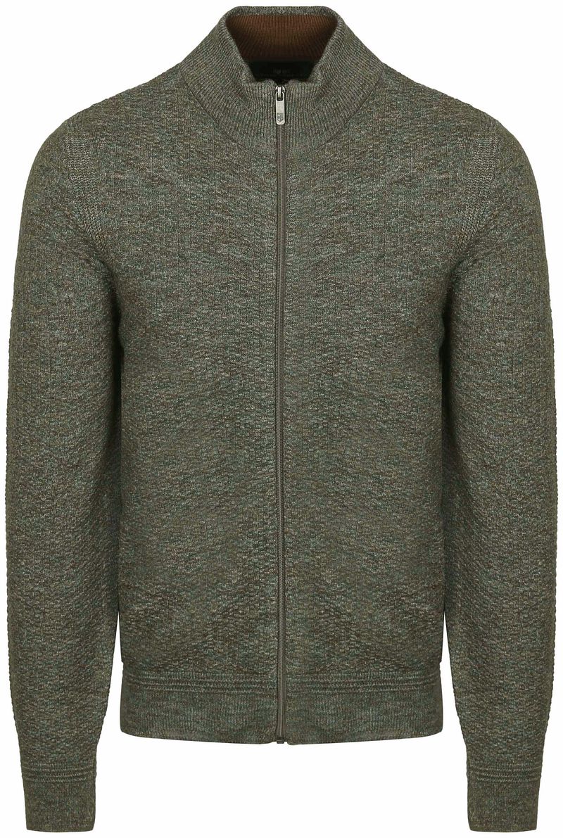 State Of Art Strickjacke Structure Melange Grün - Größe XXL von State of Art