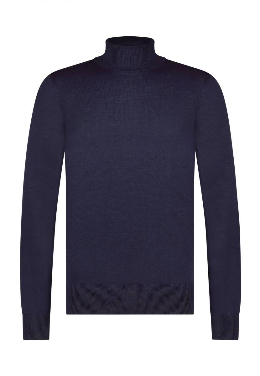 State of Art - Basic-Rollkragenpullover blau - Gr. - XXL von State of Art