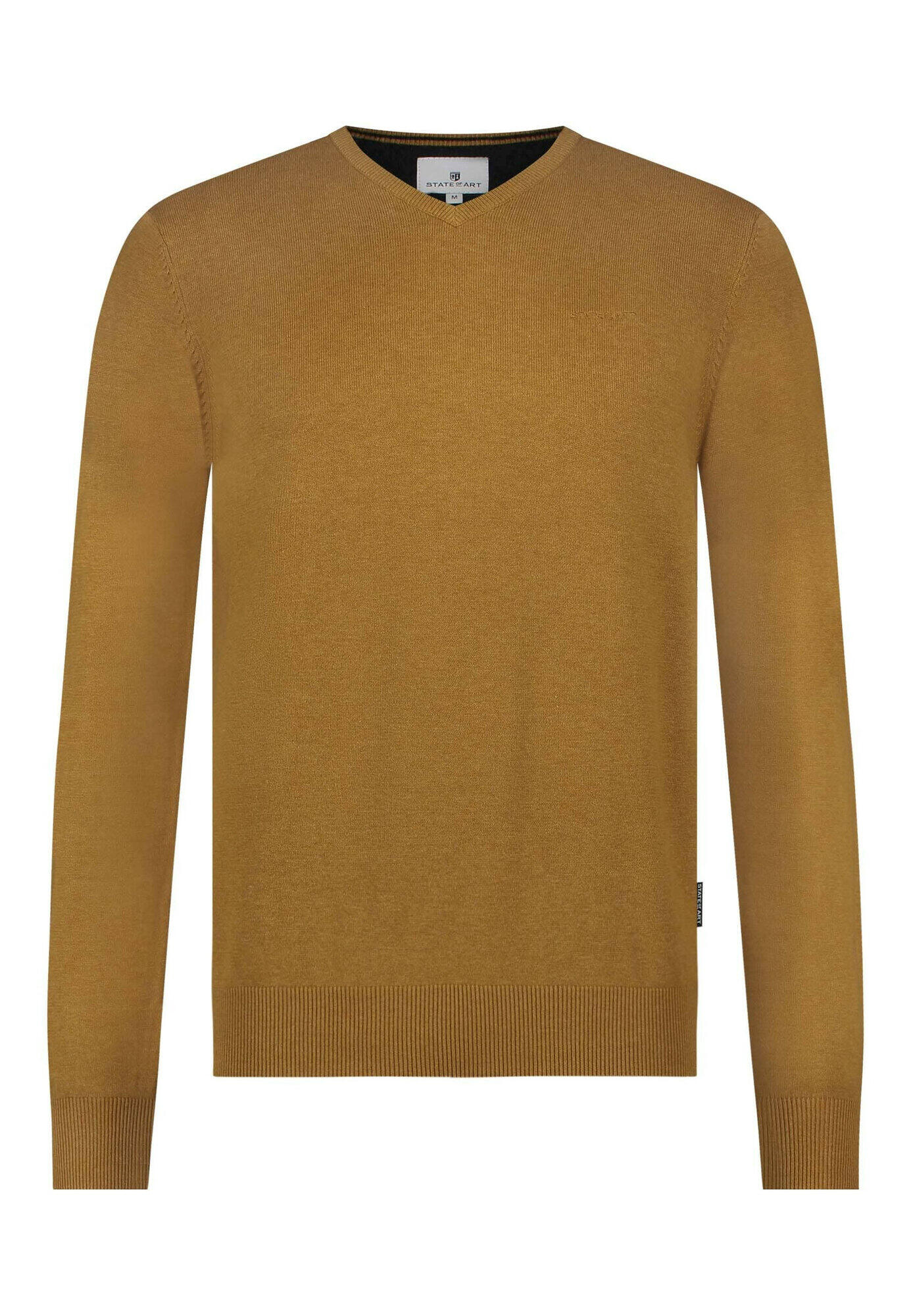 State of Art - Basis-Pullover aus Baumwolle gelb - Gr. - L von State of Art