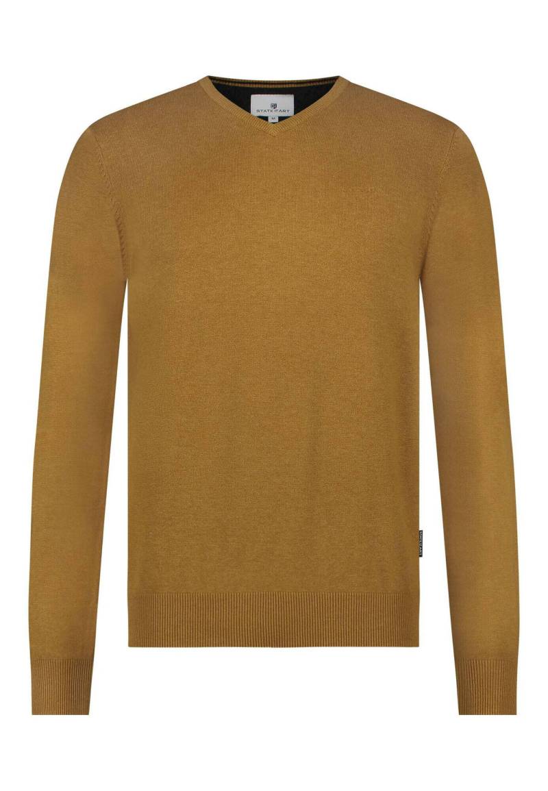 State of Art - Basis-Pullover aus Baumwolle gelb - Gr. - L von State of Art