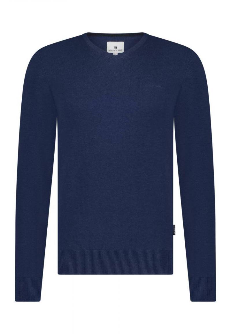 State of Art - Basis-Pullover mit V-Ausschnitt blau - Gr. - 3XL von State of Art