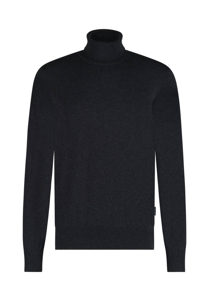 State of Art - Basis-Rollkragenpullover blau/grau - Gr. - 3XL von State of Art