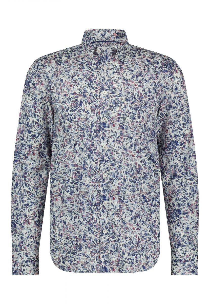 State of Art - Button-Down-Hemd mit Regular Fit weiß/blau - Gr. - S von State of Art