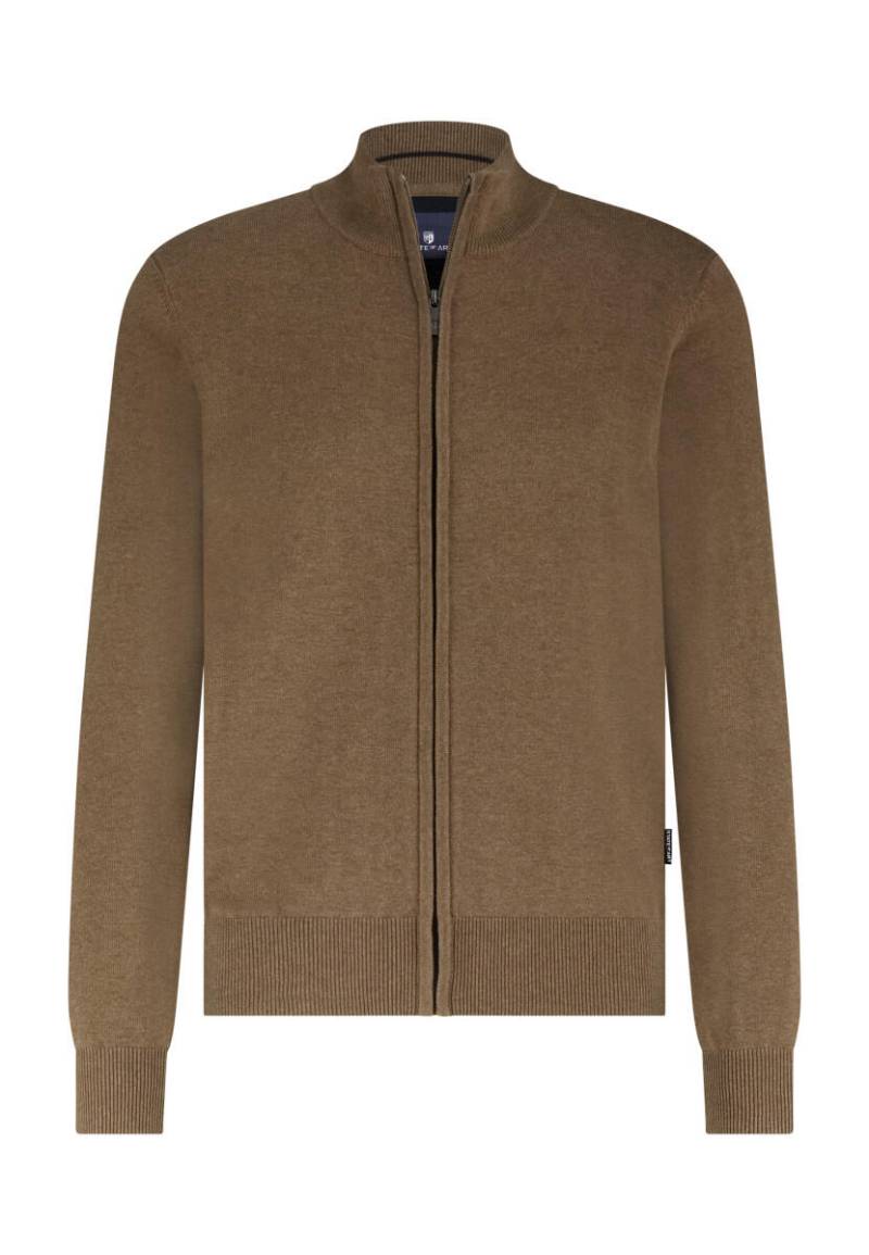 State of Art - Cardigan mit Reißverschluss braun - Gr. - S von State of Art