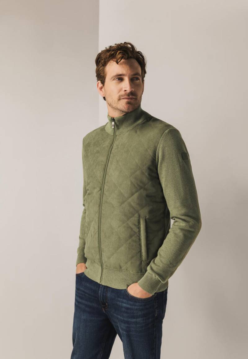 State of Art - Cardigan mit Reißverschluss grün - Gr. - L von State of Art