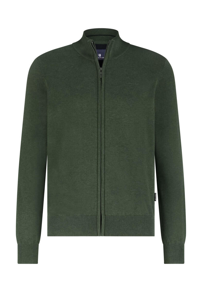 State of Art - Cardigan mit Reißverschluss grün - Gr. - M von State of Art