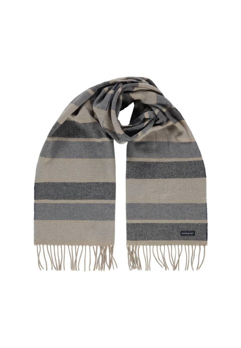 State of Art - Gestreifter Schal mit Fransen blau von State of Art