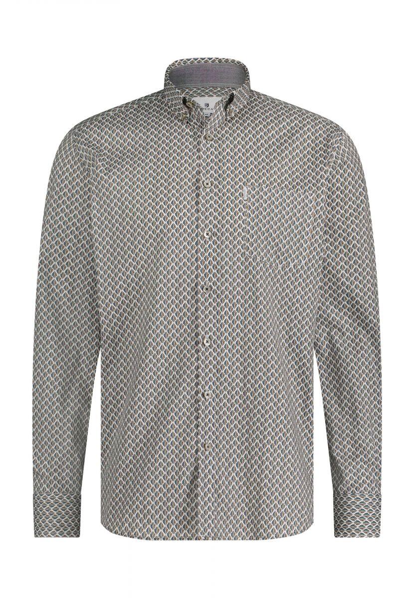 State of Art - Hemd mit All-over-Print weiß - Gr. - S von State of Art