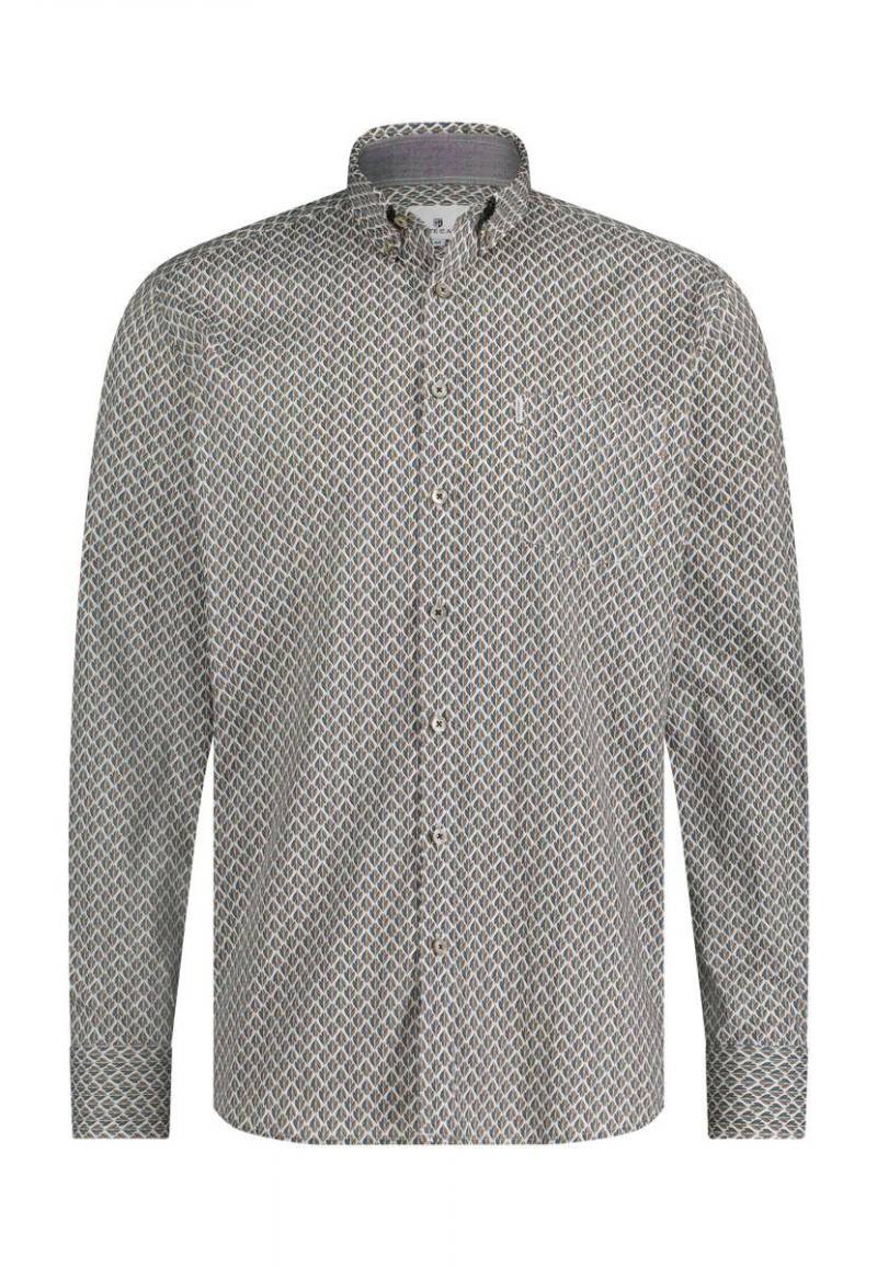 State of Art - Hemd mit All-over-Print weiß - Gr. - S von State of Art