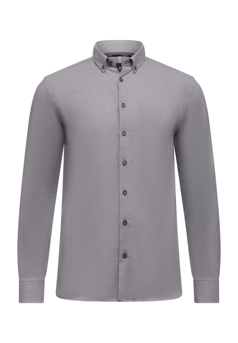 State of Art - Hemd mit Button-Down-Kragen grau - Gr. - 3XL von State of Art