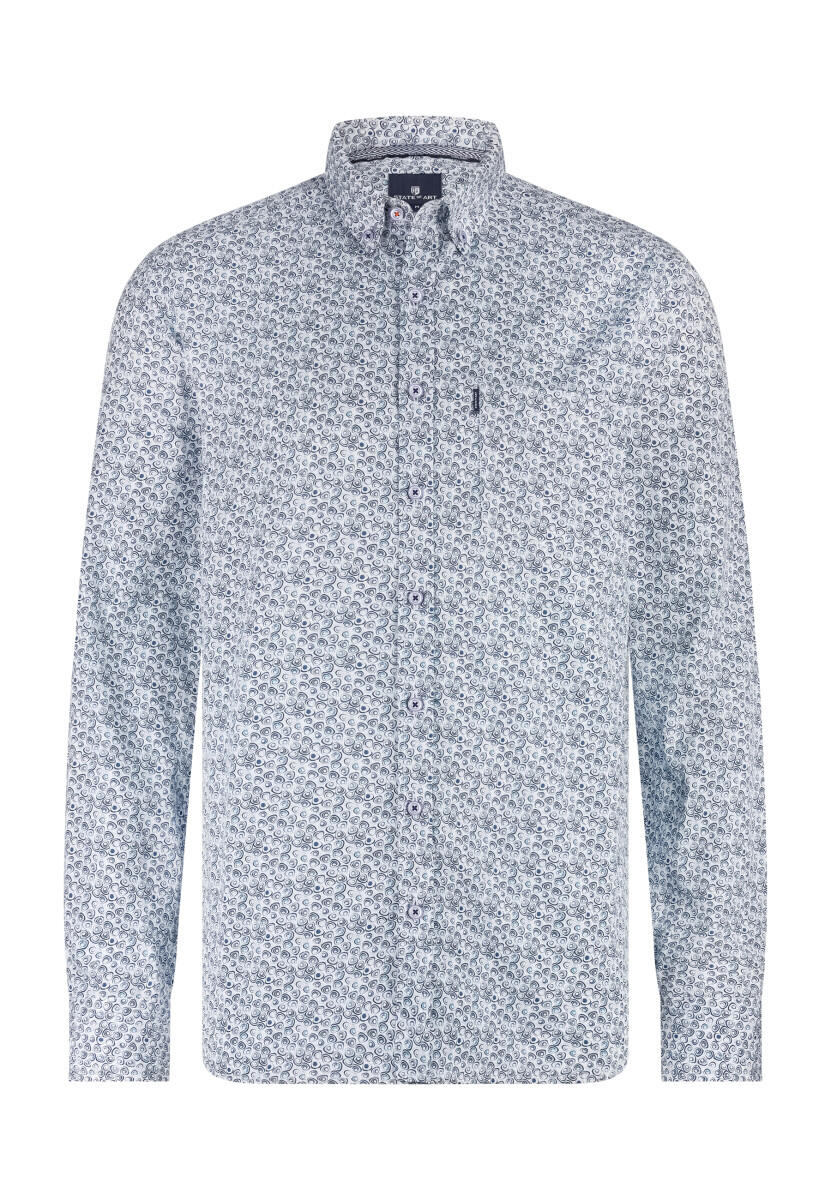 State of Art - Hemd mit Muster blau - Gr. - 3XL von State of Art