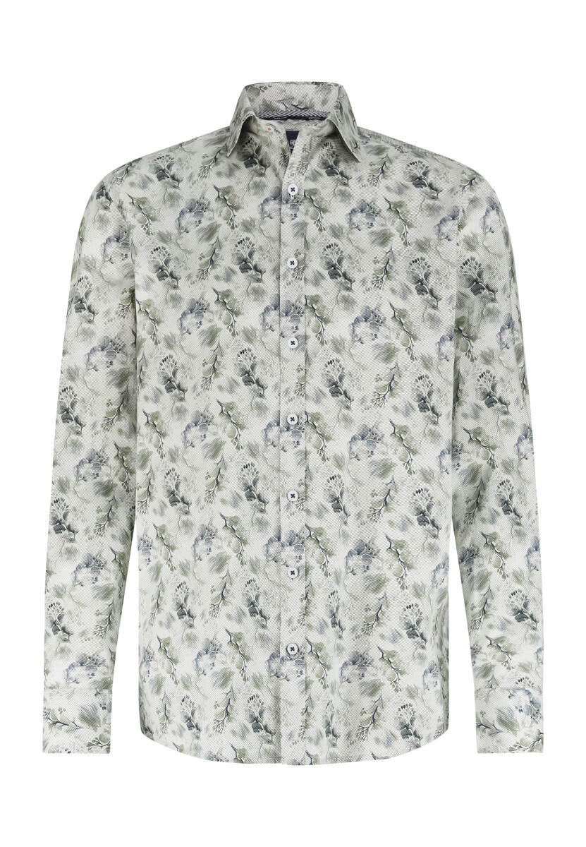 State of Art - Hemd mit Muster grün - Gr. - 3XL von State of Art