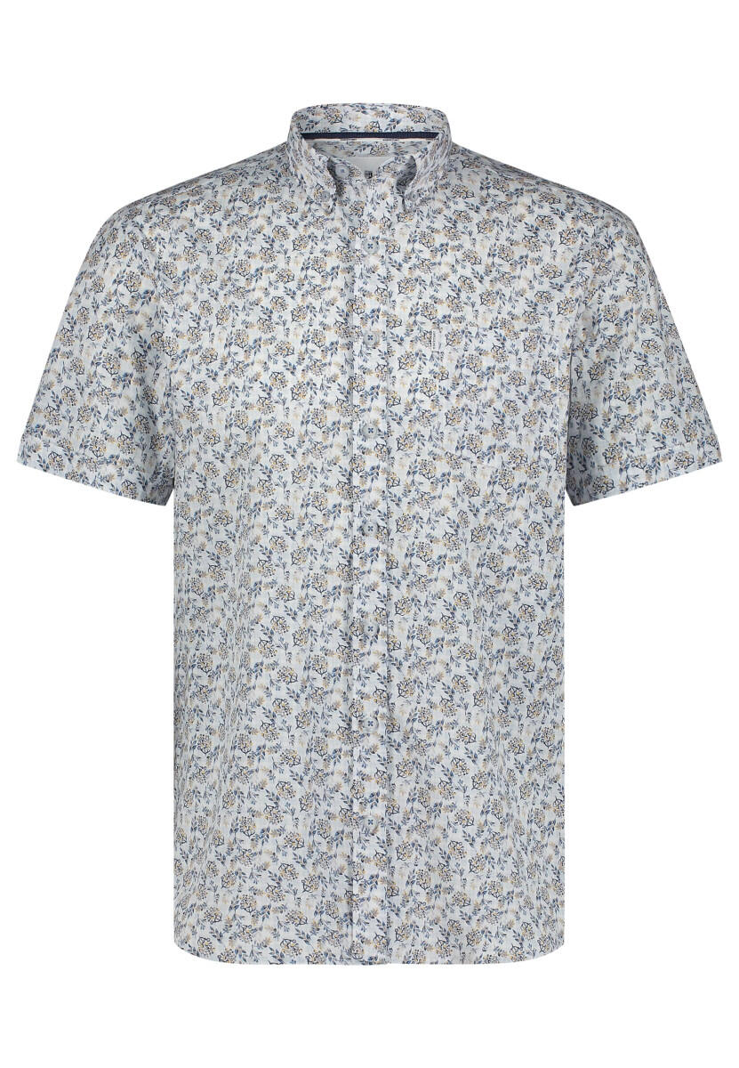 State of Art - Hemd mit floralem Muster weiß - Gr. - S von State of Art